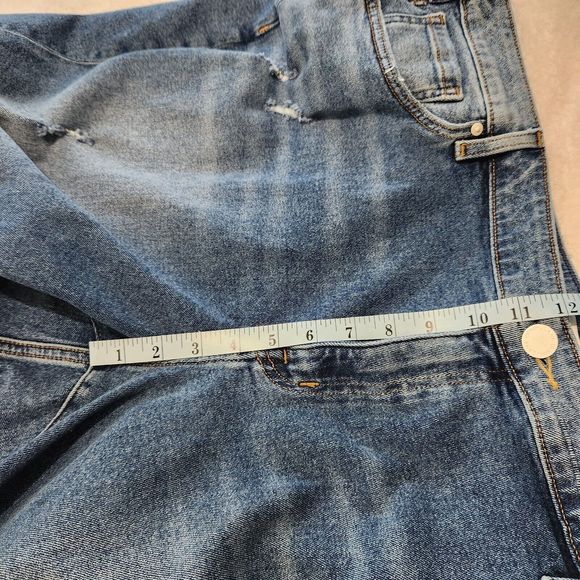 Lane Bryant Crop Jeans Size 24 Girlfriend Crop Jeans Mid Rise Blue B7 - Picture 6 of 11